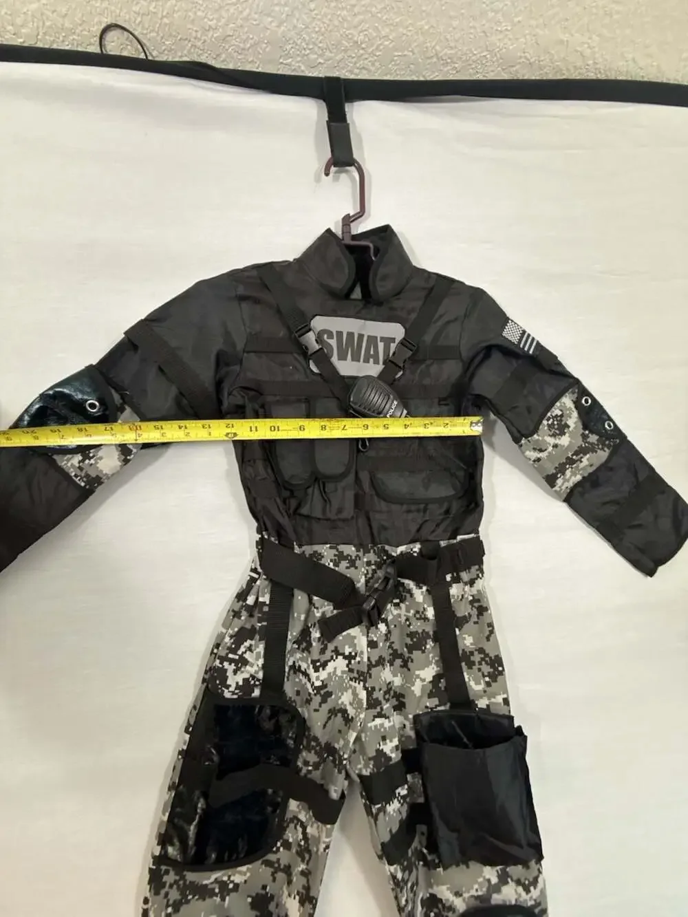 Teetot & Co. SWAT Team Kid's Halloween Costume Jumpsuit with Utility Vest